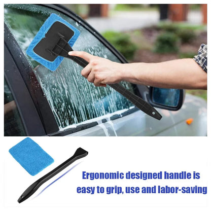 Car Window Cleaner Brush Kit Microfiber Windshield Cleaning Tool Auto