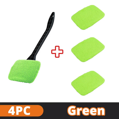 Car Window Cleaner Brush Kit Microfiber Windshield Cleaning Tool Auto