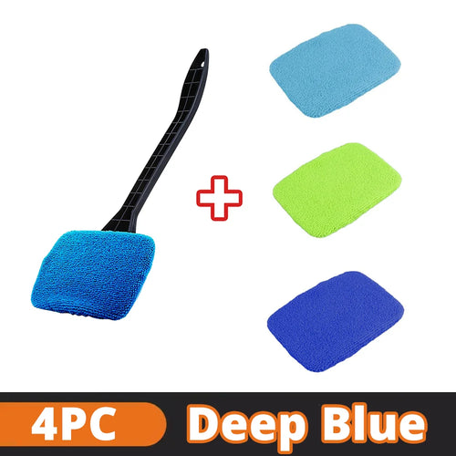 Car Window Cleaner Brush Kit Microfiber Windshield Cleaning Tool Auto