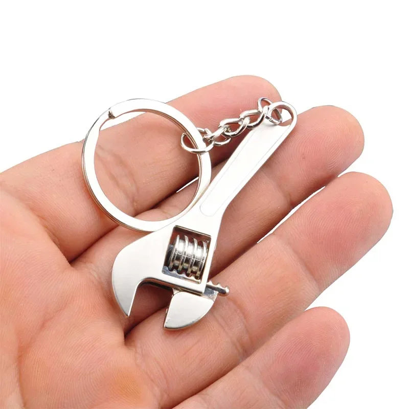 Simulation Tool Keychain Metal Creative Wrench Keychain Car Small Gift