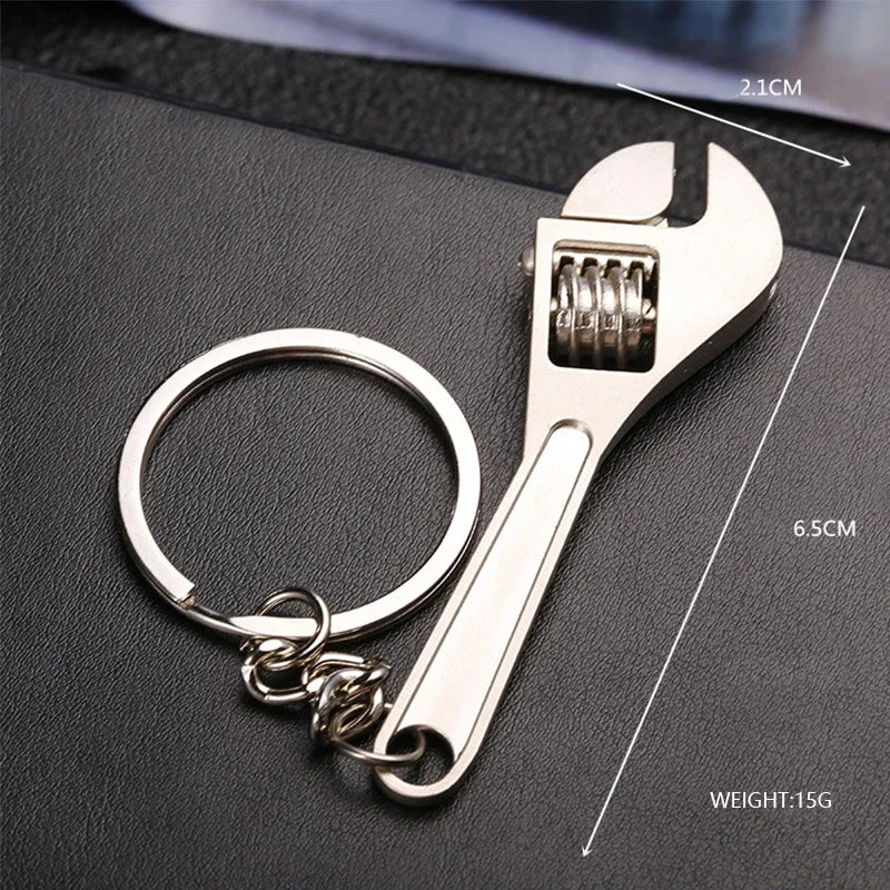 Simulation Tool Keychain Metal Creative Wrench Keychain Car Small Gift